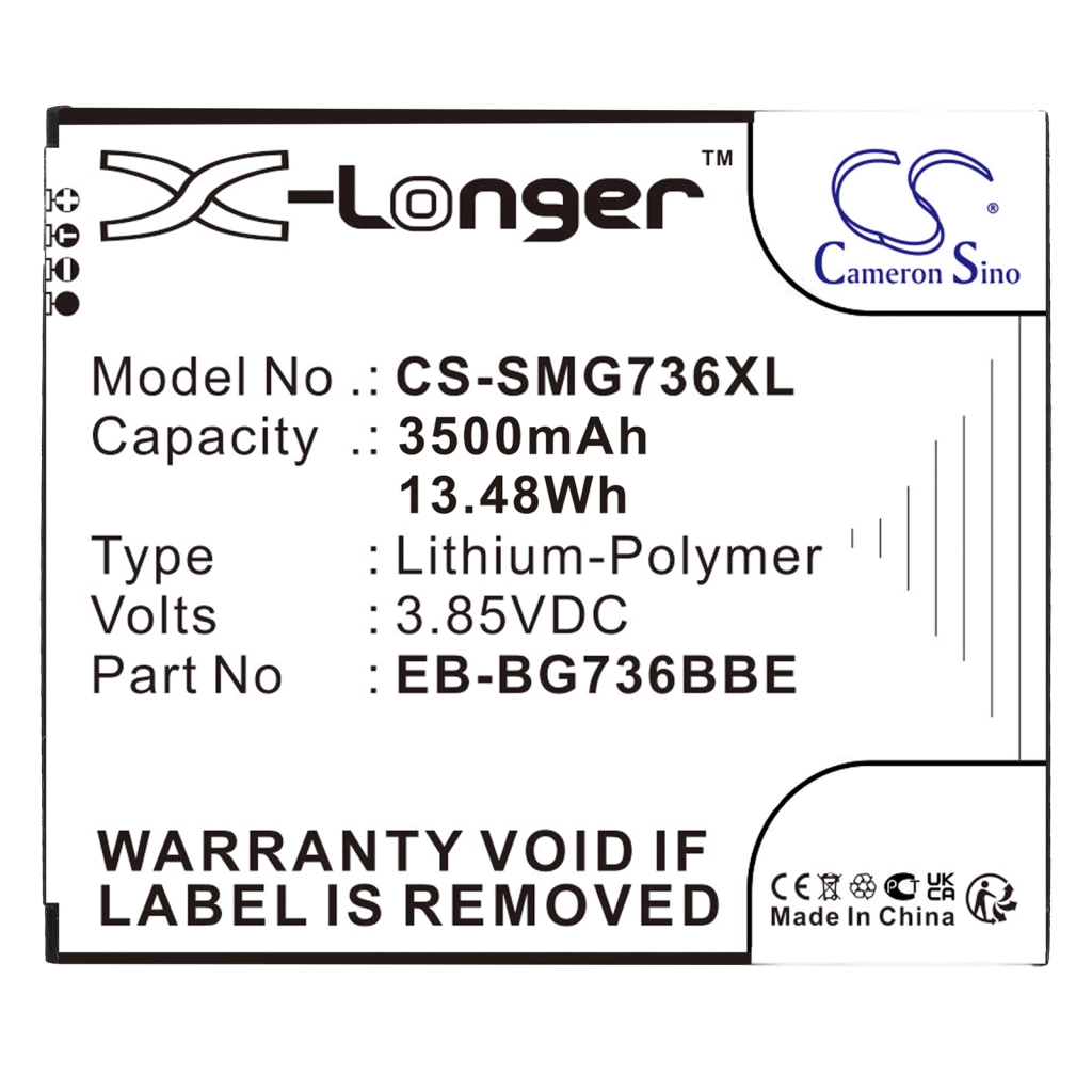 Batterie Batteria del telefono cellulare CS-SMG736XL