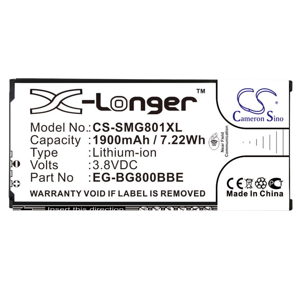 Batterie Sostituisce EB-BG800CBE