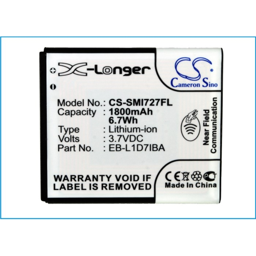 Batterie Batteria del telefono cellulare CS-SMI727FL