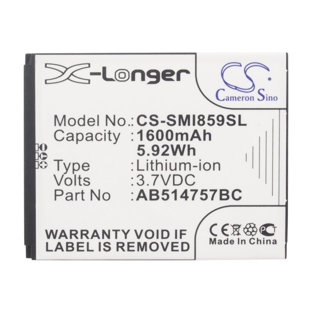 Batteria del telefono cellulare Samsung CS-SMI859SL