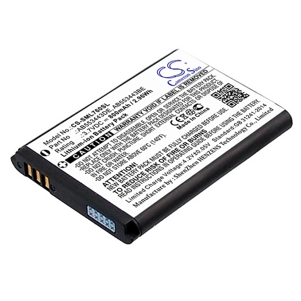 Batterie Batteria del telefono cellulare CS-SML760SL