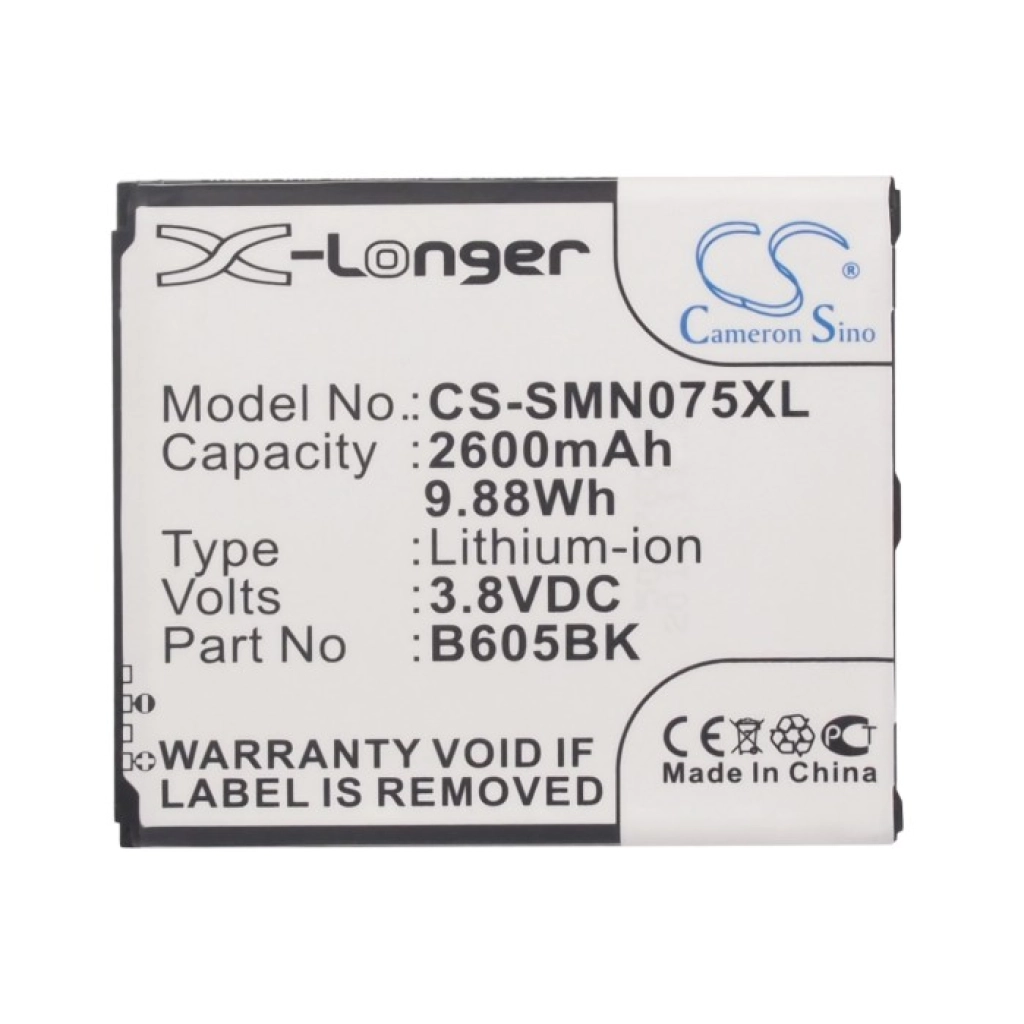 Batterie Batteria del telefono cellulare CS-SMN075XL