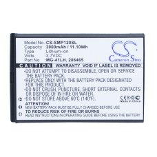 Sostituzione della batteria compatibile per Hemisphere 206465,MG-4LH,TS21878