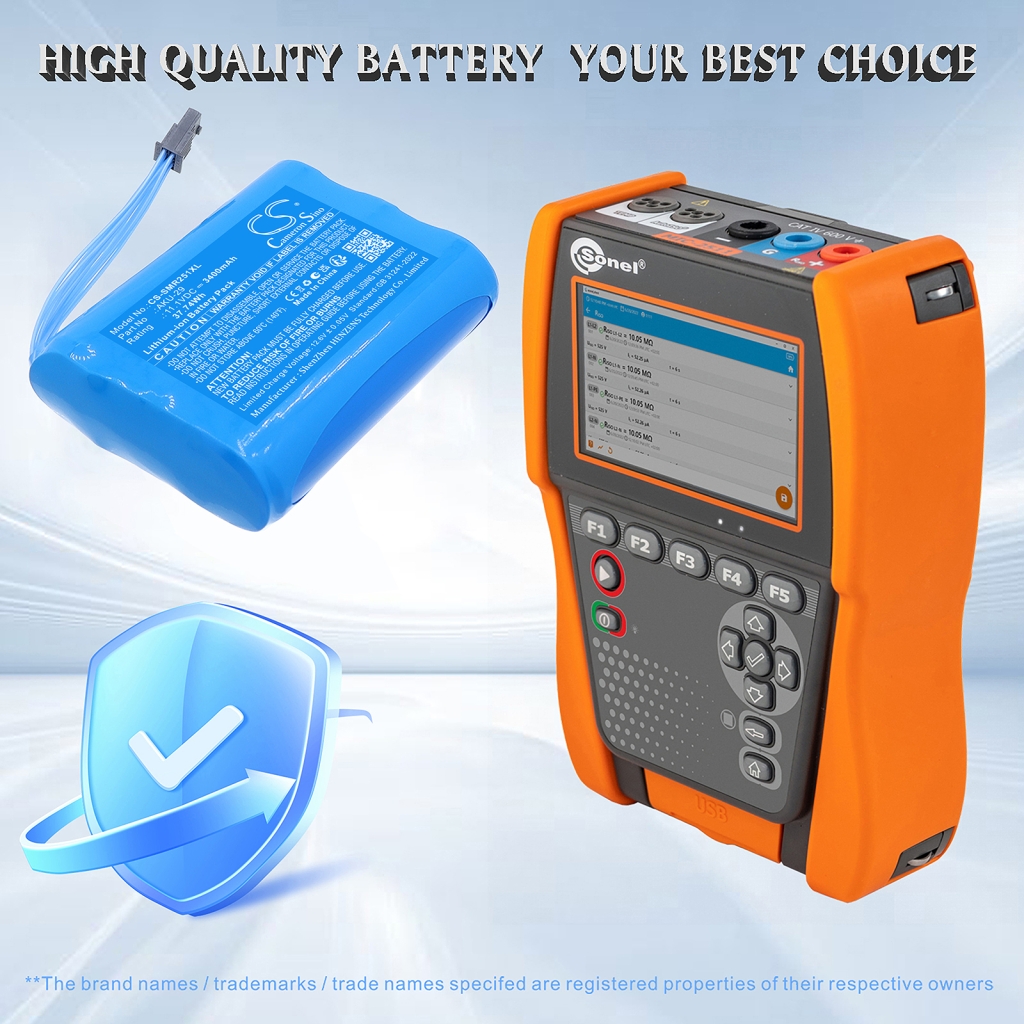 Batteria compatibile con Sonel CS-SMR251XL