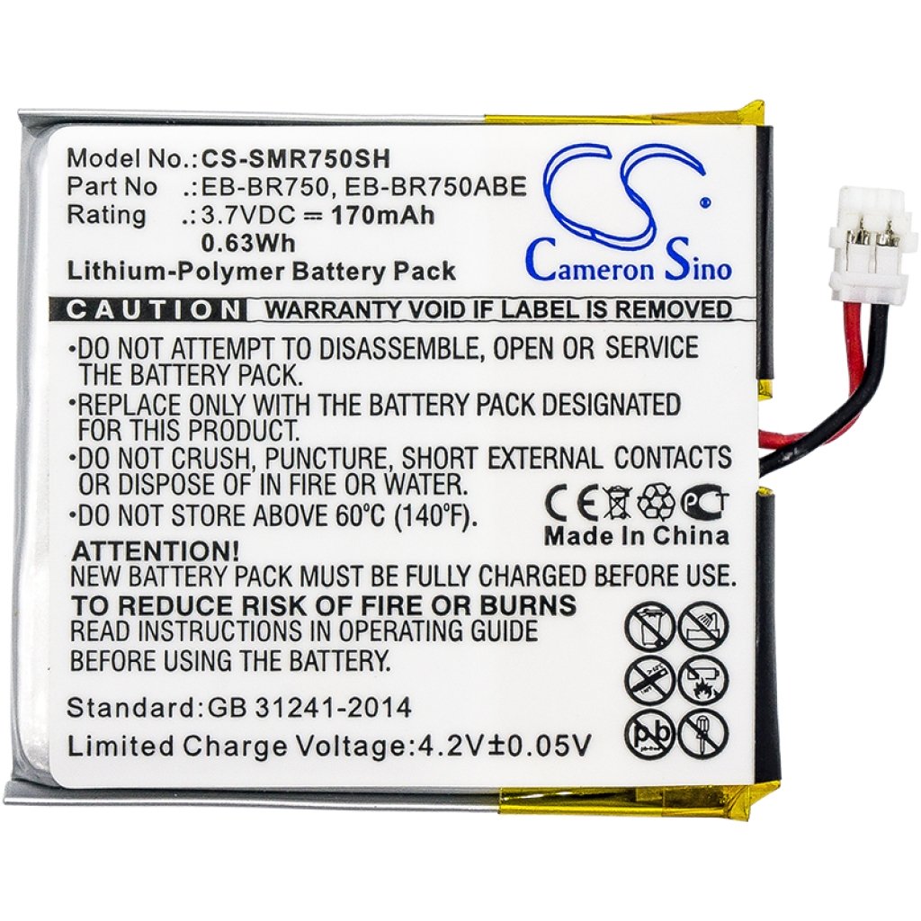 Batterie Batteria dello Smartwatch CS-SMR750SH