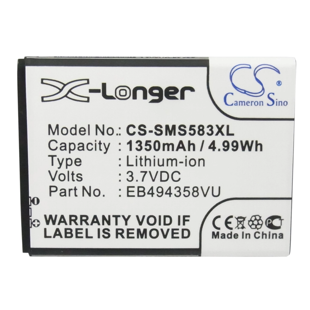 Batterie Batteria del telefono cellulare CS-SMS583XL