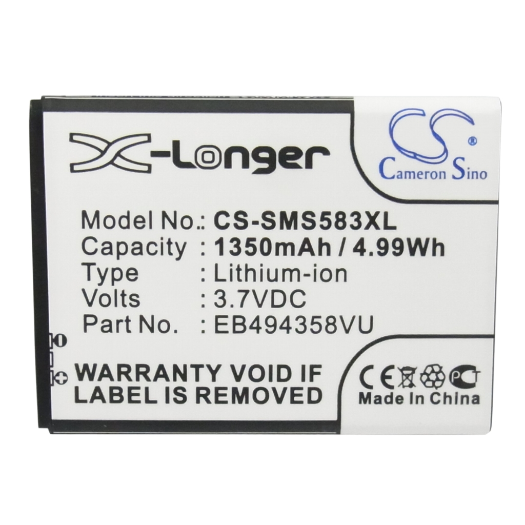 Batterie Batteria del telefono cellulare CS-SMS583XL