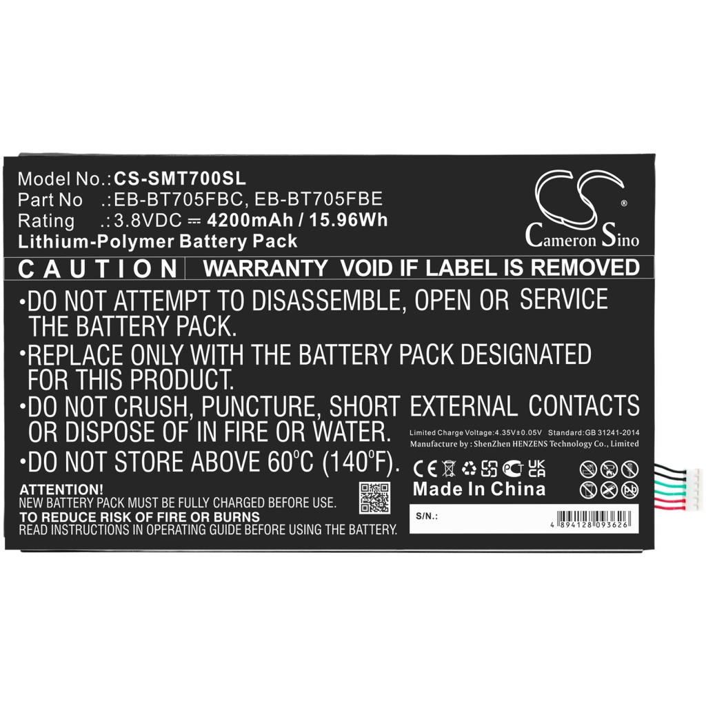 Batteria compressa Samsung CS-SMT700SL