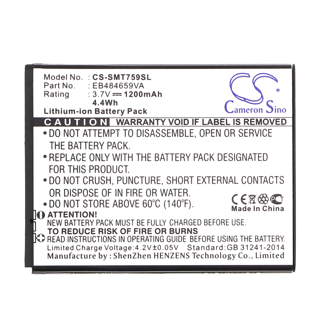 Batterie Sostituisce EB484659VABSTD