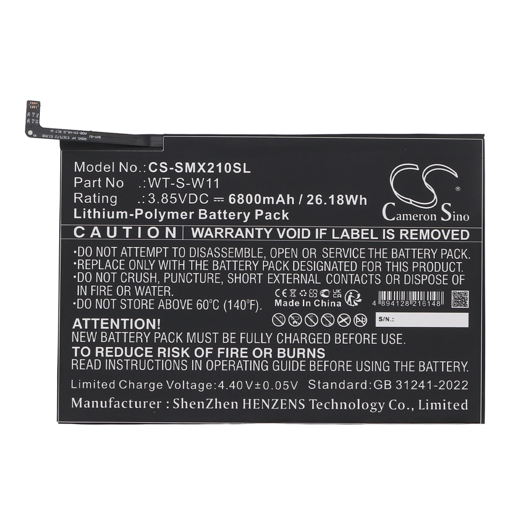 Batterie Batteria compressa CS-SMX210SL