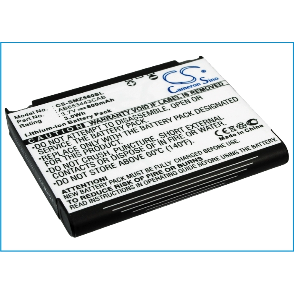 Batterie Batteria del telefono cellulare CS-SMZ560SL