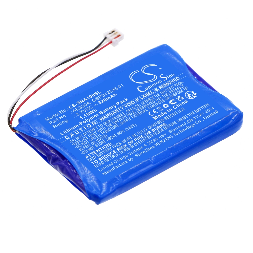 Batterie Batteria senza fili dell'auricolare CS-SNA190SL