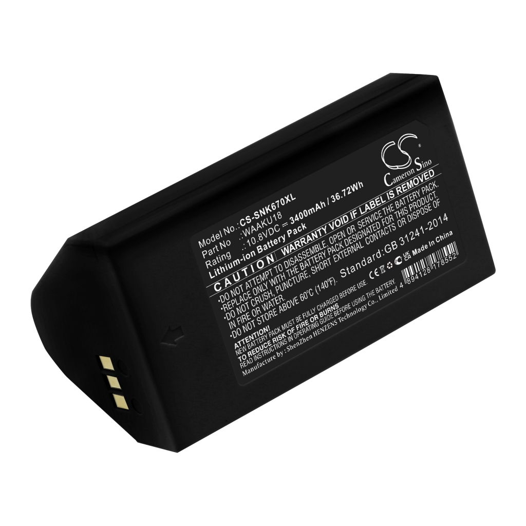Batterie Sostituisce WAAKU18