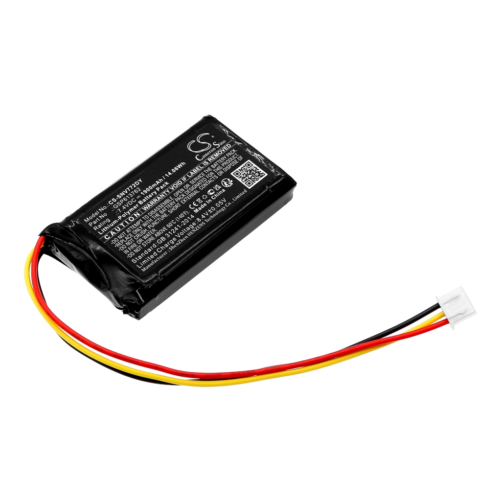 Batterie Batteria del lettore DVD CS-SNV772DY