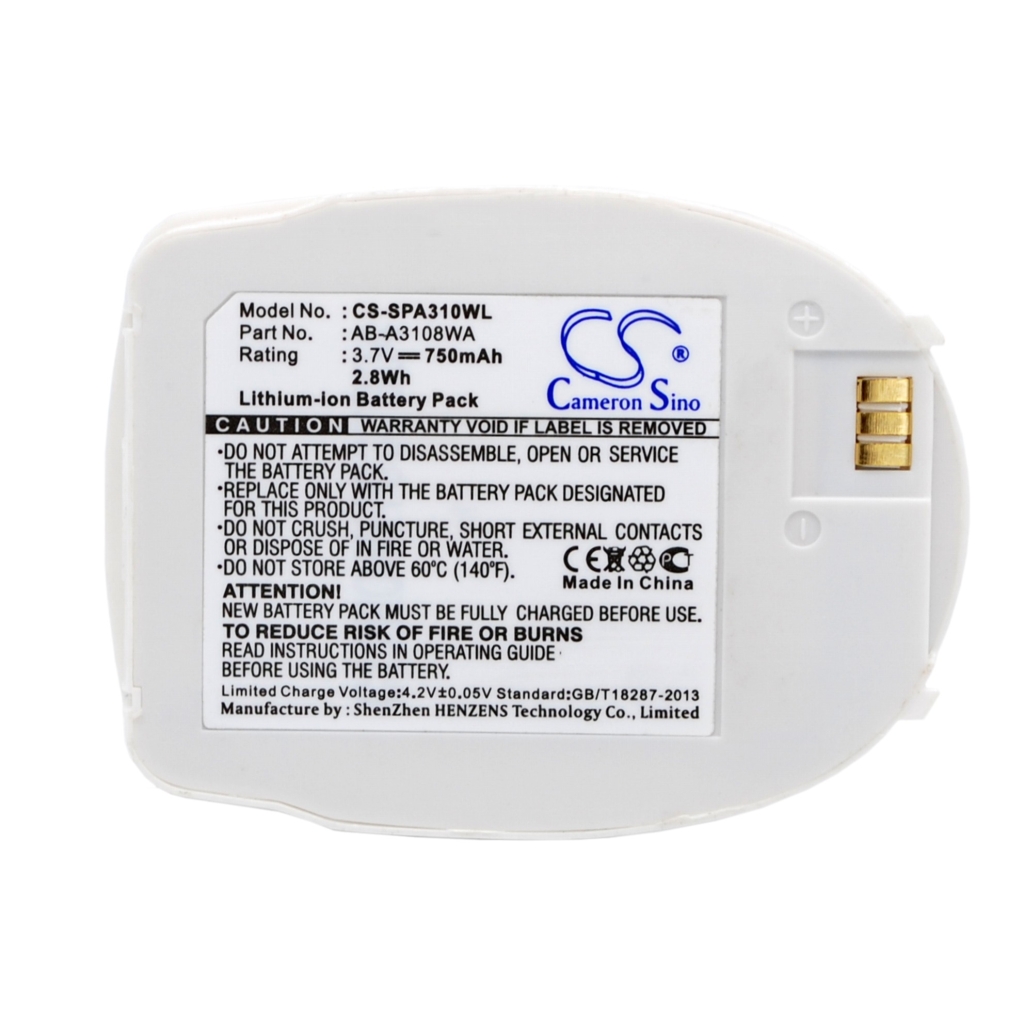 Batteria del telefono cellulare Samsung CS-SPA310WL