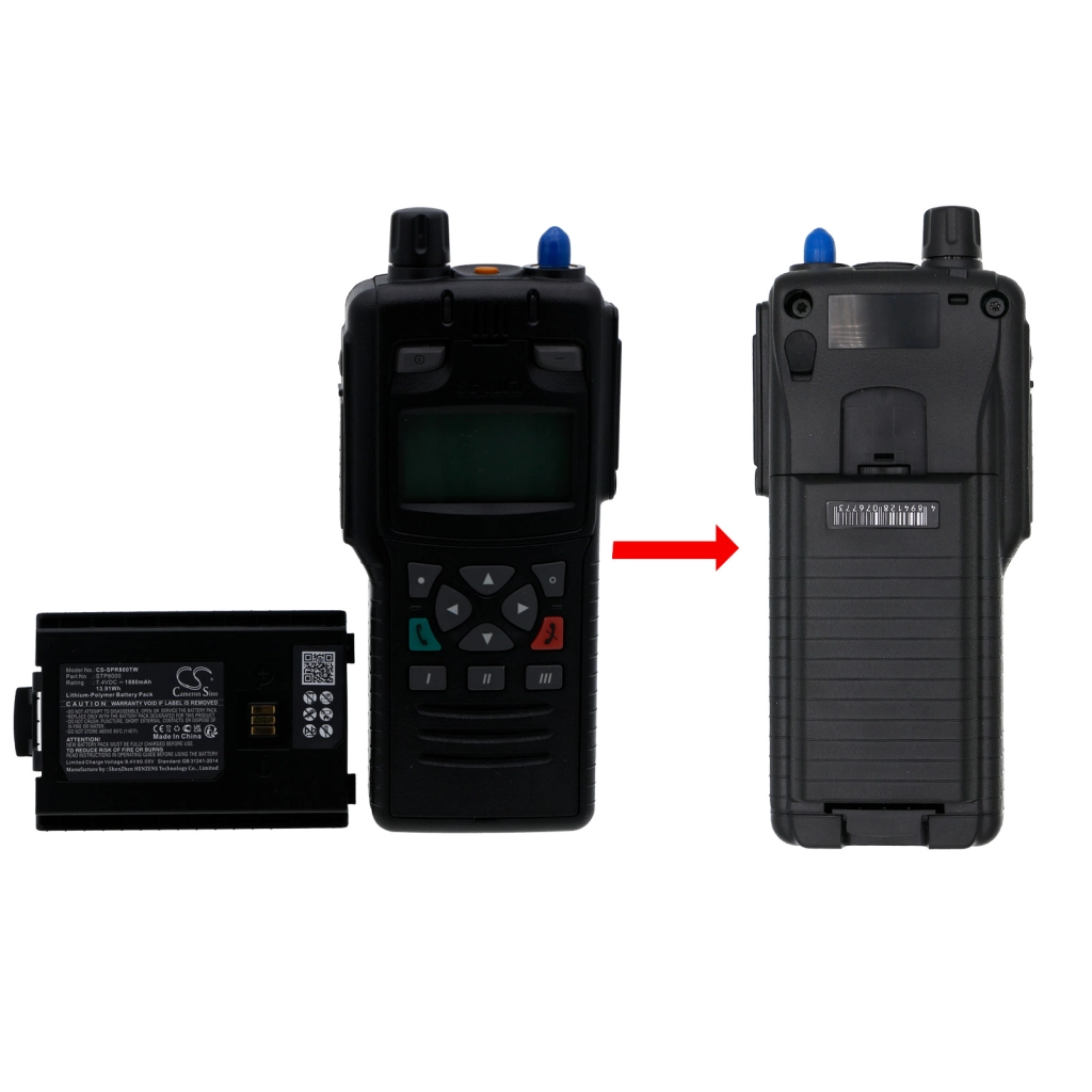Batteria radio bidirezionale Simoco-Sepura CS-SPR800TW
