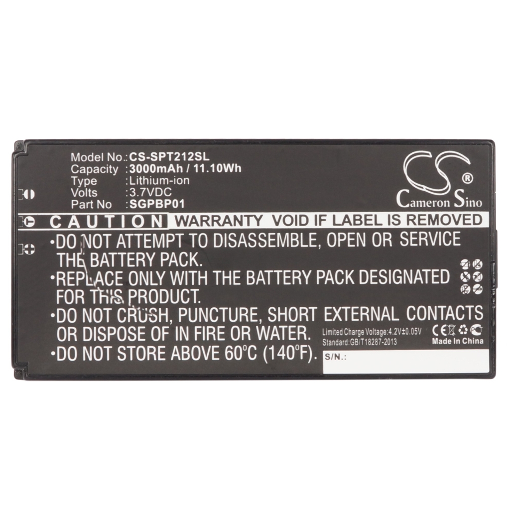 Sostituzione della batteria compatibile per Sony SGPBP01