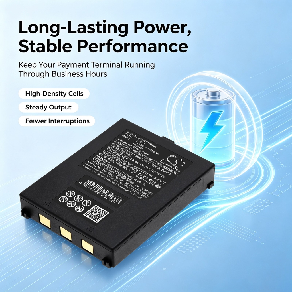 Battery compatible with Payment Terminal Battery