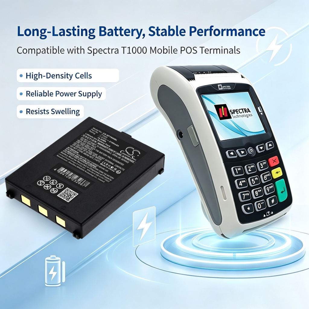 Battery compatible with Payment Terminal Battery