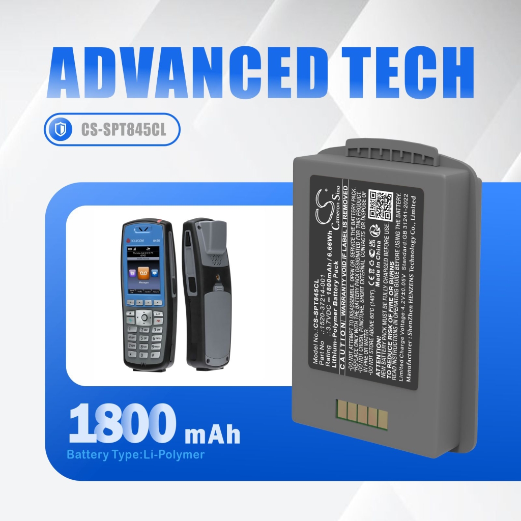 Spectralink Batteria Telefono Cordless CS-SPT845CL