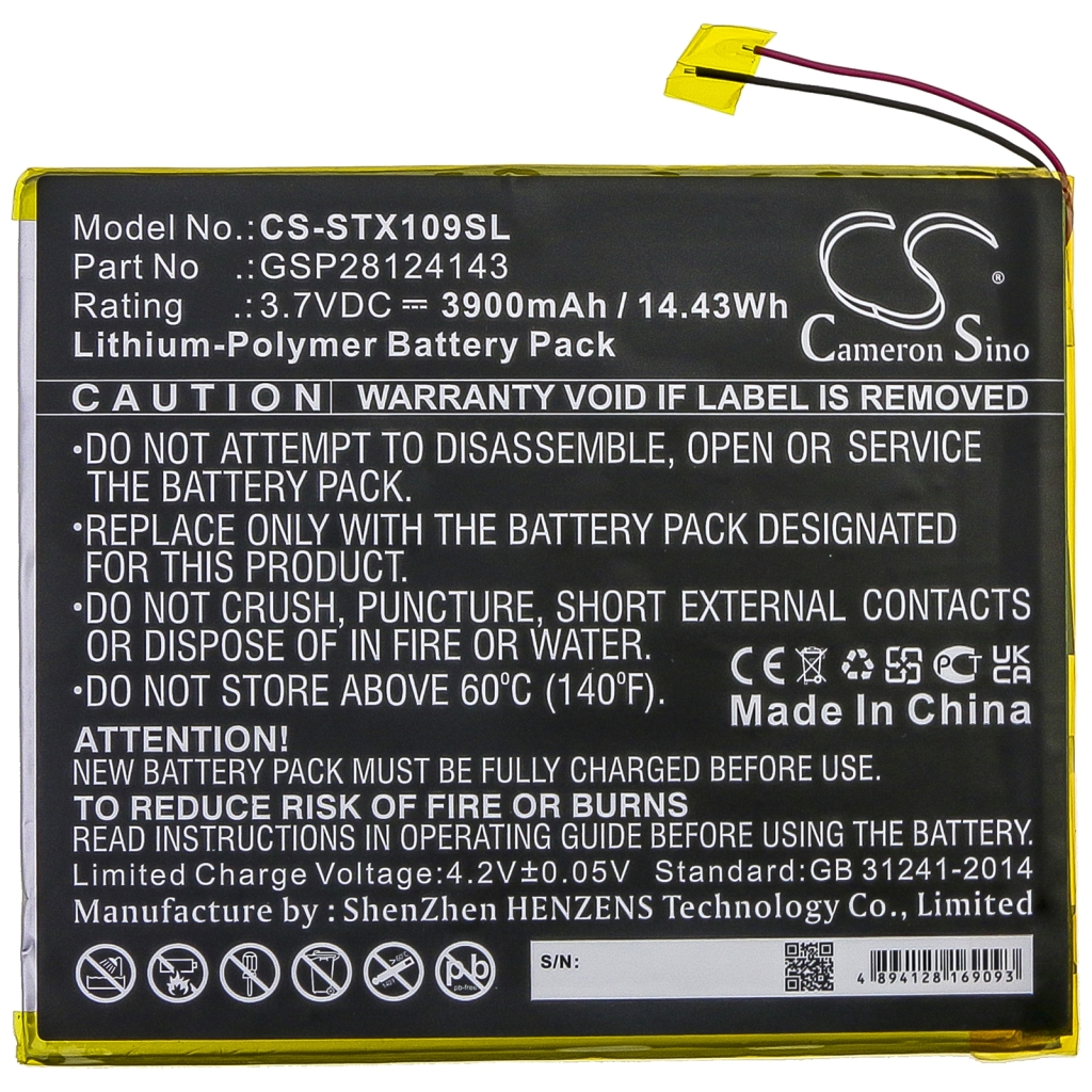 Batteria compatibile con Smartab CS-STX109SL