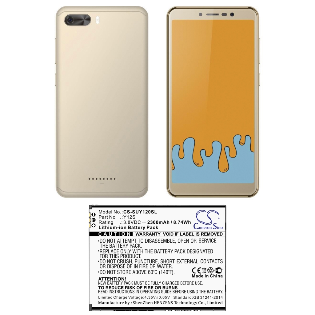 Batteria del telefono cellulare Sugar CS-SUY120SL