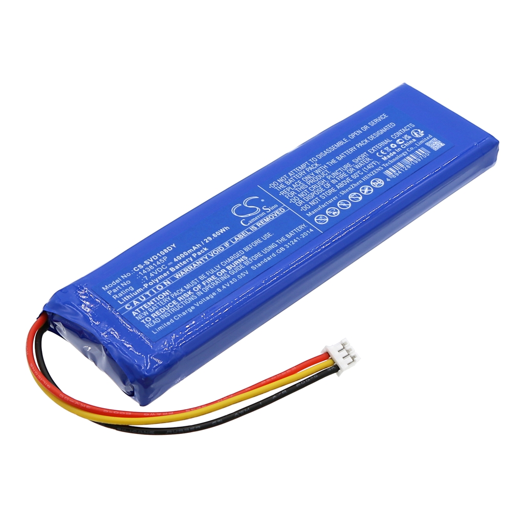 Batteria del lettore DVD Sylvania CS-SVD108DY