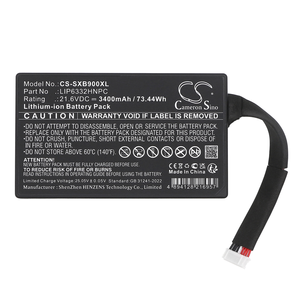 Speaker Battery Sony CS-SXB900XL