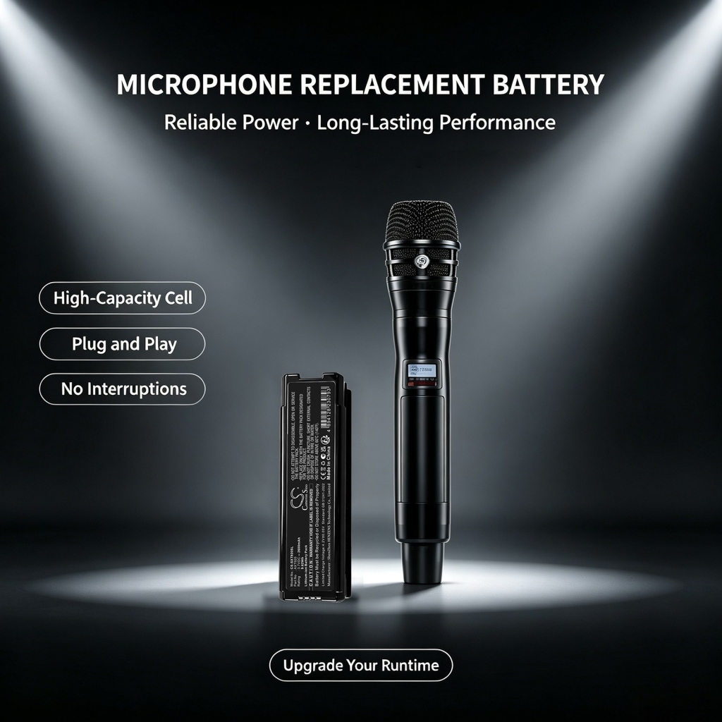 Battery Replaces Shure AXT920SL
