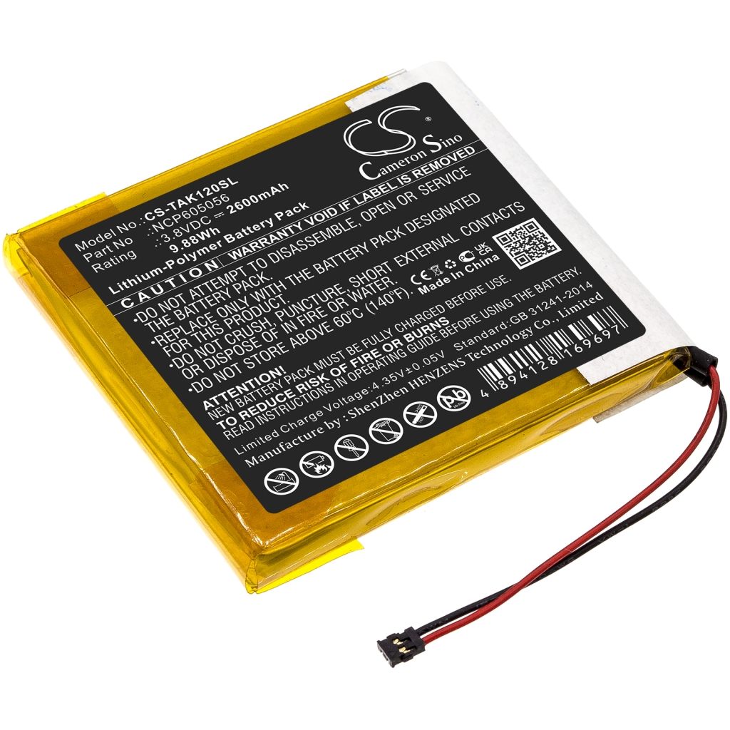 Batterie Batteria MP3, MP4, PMP CS-TAK120SL