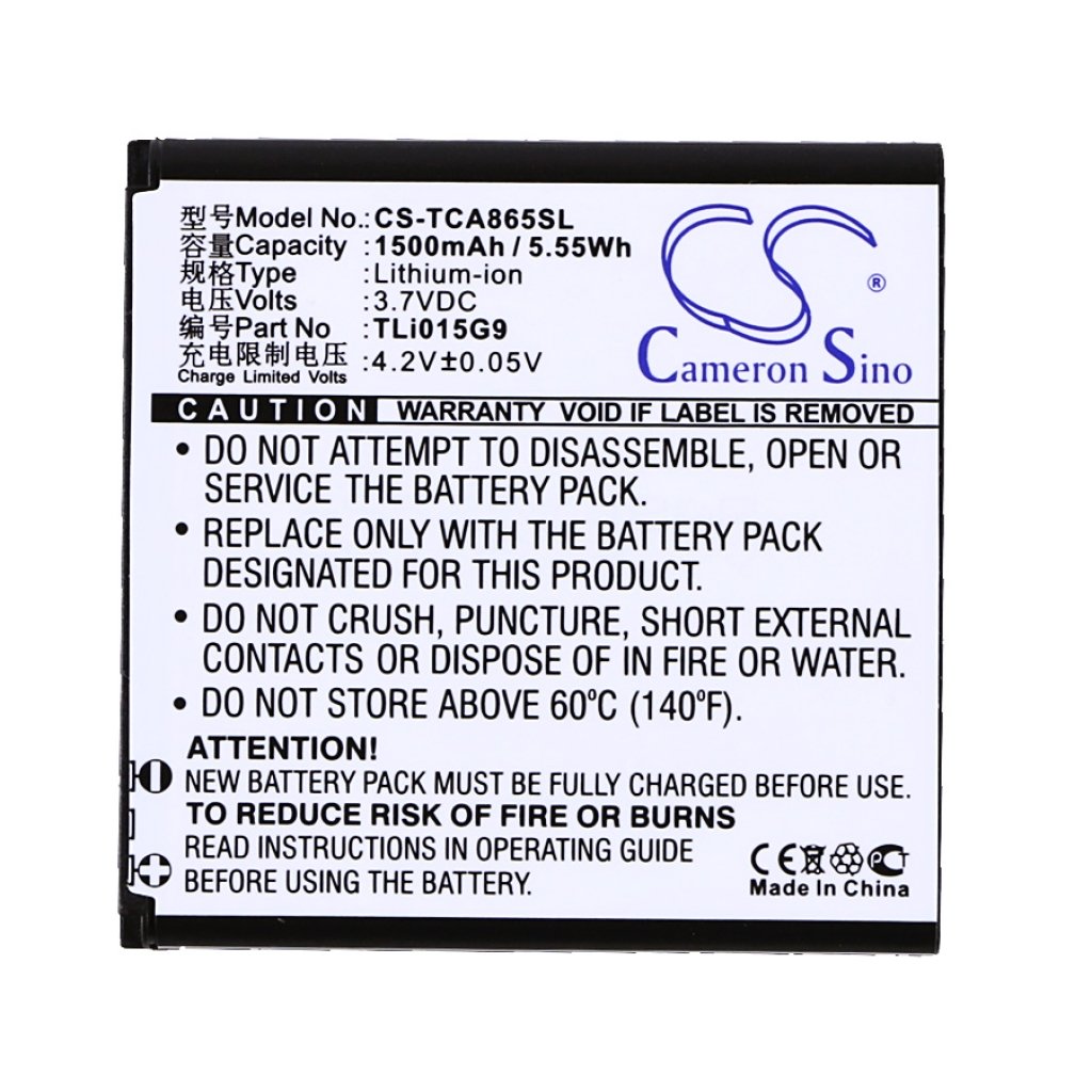 Batterie Sostituisce TLi015B1