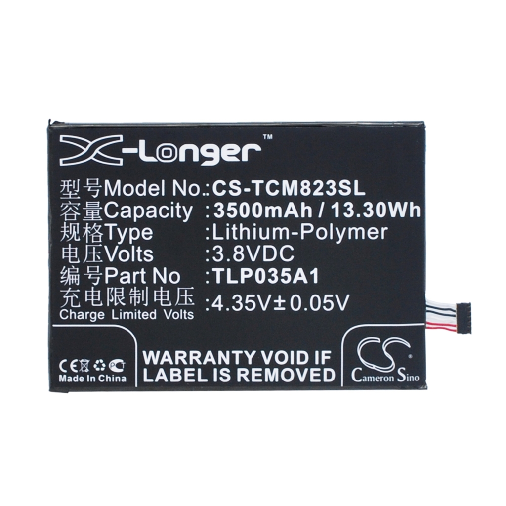 Sostituzione della batteria compatibile per Alcatel TLP035A1,TLP035AJ