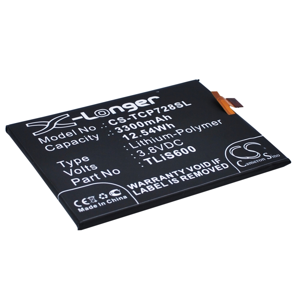 Sostituzione della batteria compatibile per Alcatel LI3834T43P6H886740,TLIS600