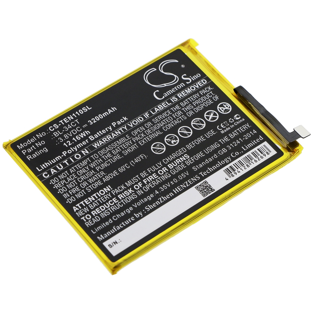 Batteria del telefono cellulare Tecno CS-TEN110SL
