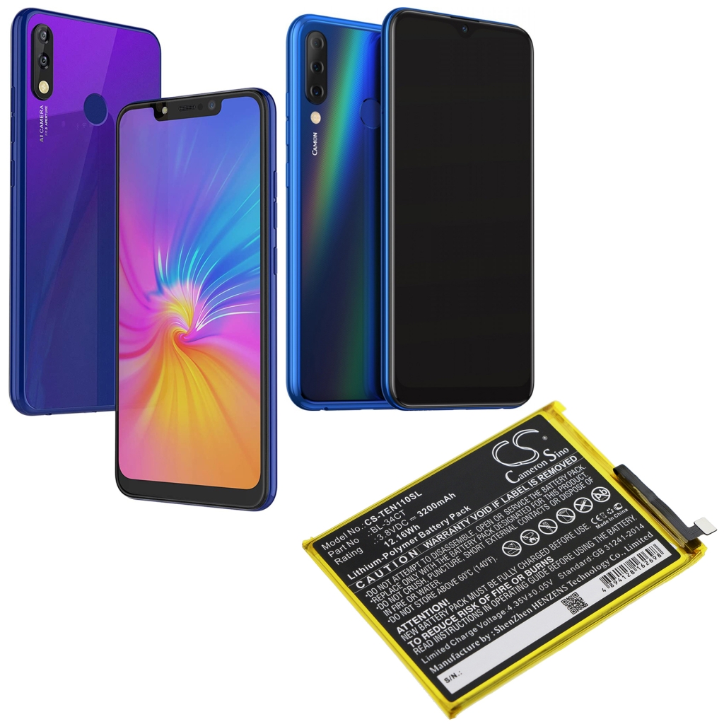 Batteria del telefono cellulare Tecno CS-TEN110SL