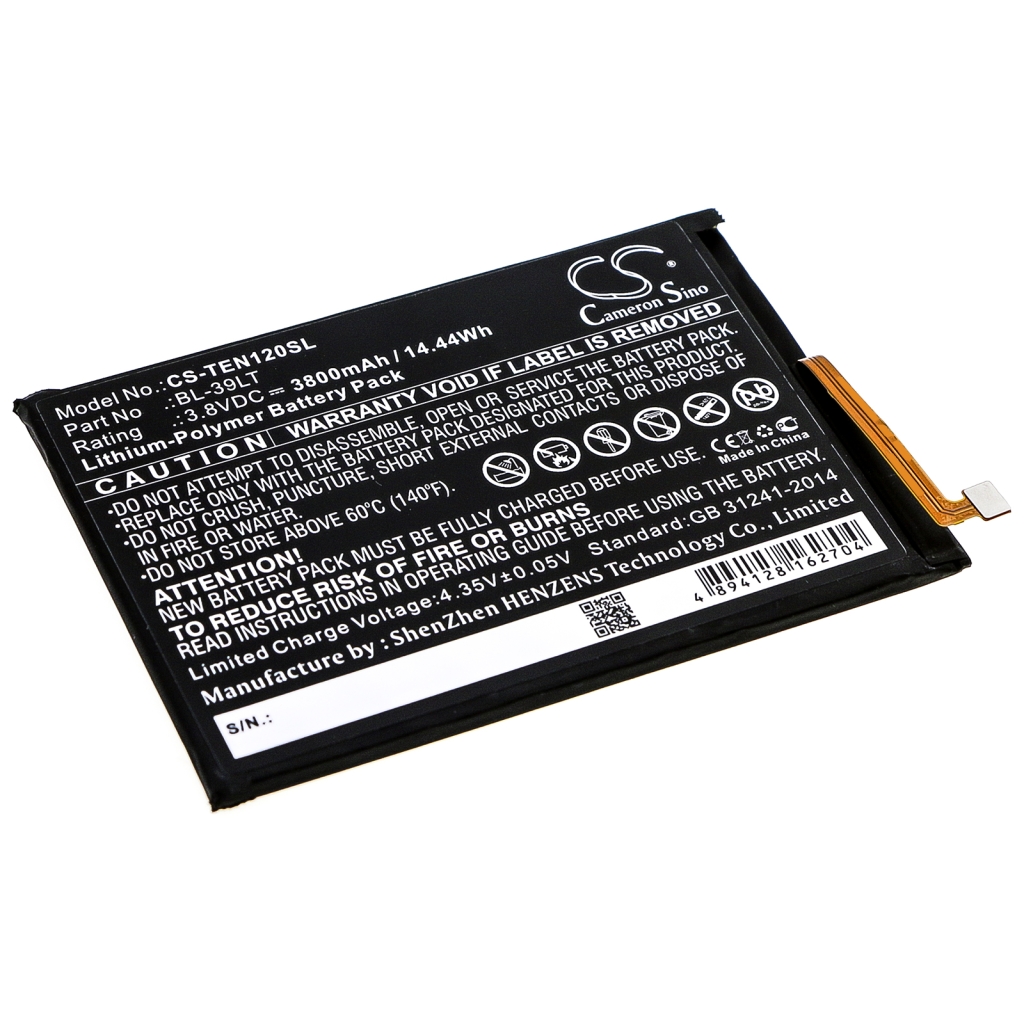 Batteria del telefono cellulare Tecno CS-TEN120SL