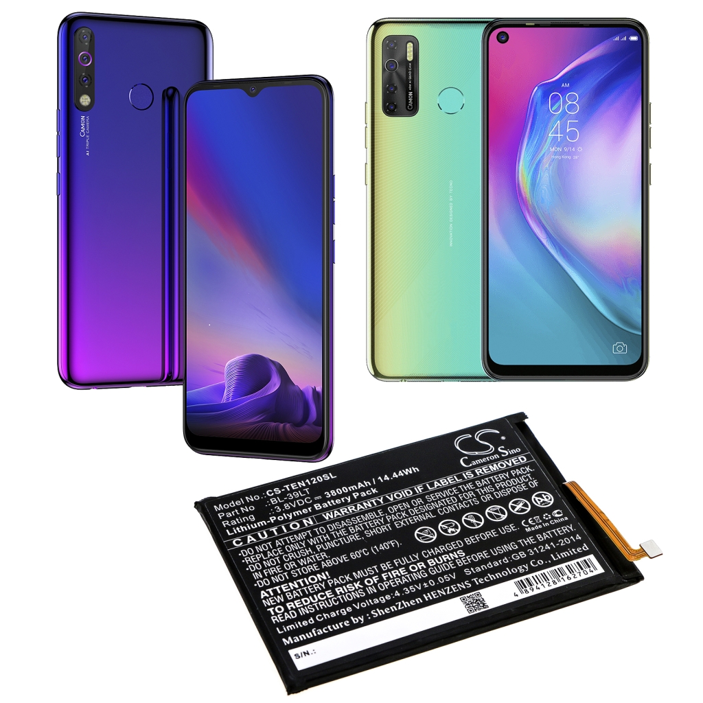 Batteria del telefono cellulare Tecno CS-TEN120SL