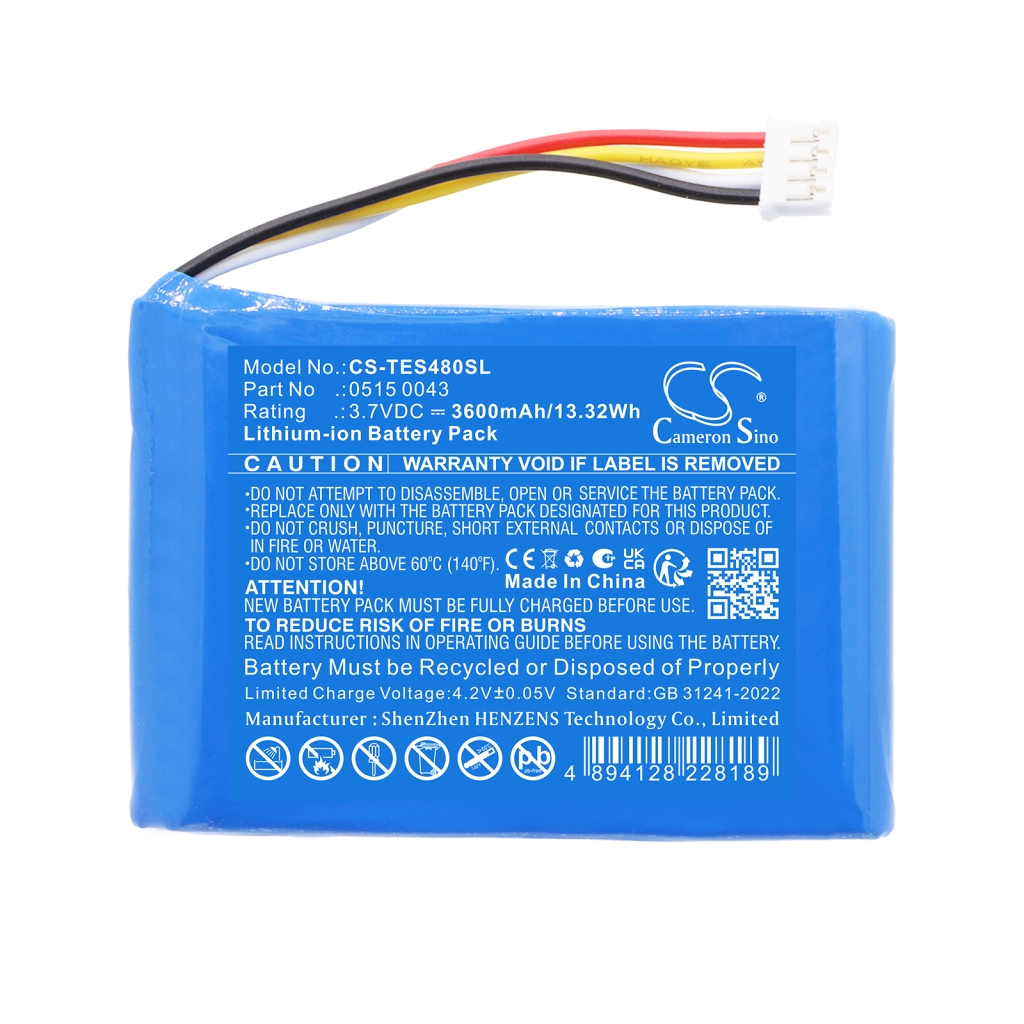 Batteria compatibile con Testo CS-TES480SL