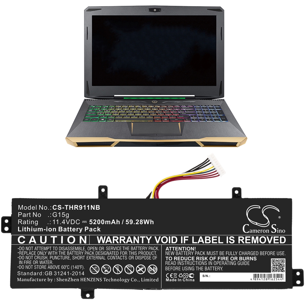 Batteria notebook Thunderobot 911 Targa T6b (CS-THR911NB)