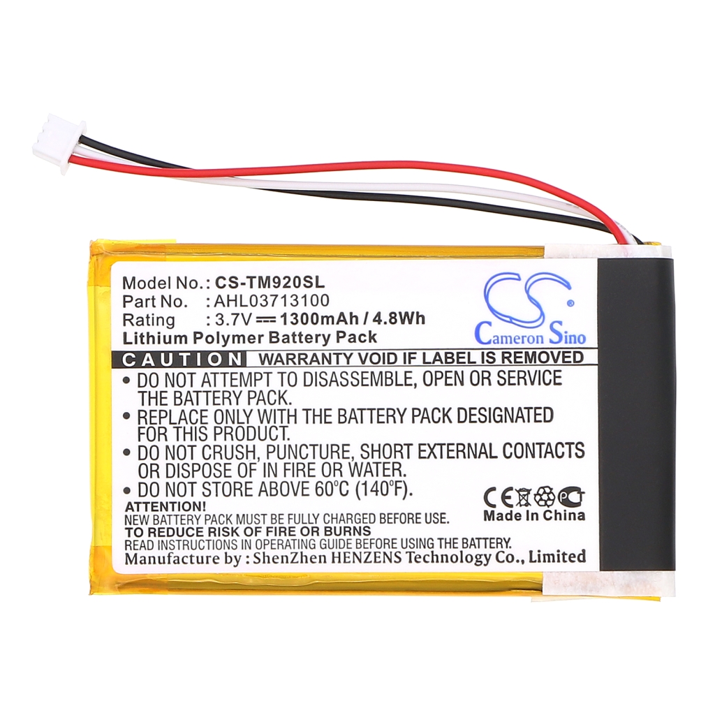Sostituzione della batteria compatibile per TomTom AHL03713100