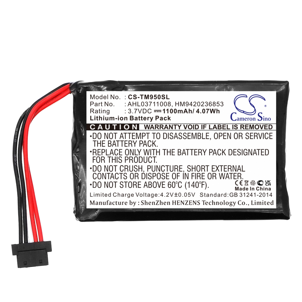 Batterie Batteria GPS, navigatore CS-TM950SL