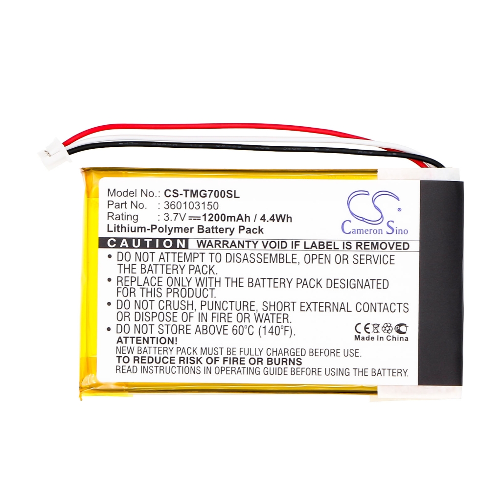 Sostituzione della batteria compatibile per TomTom 360103150