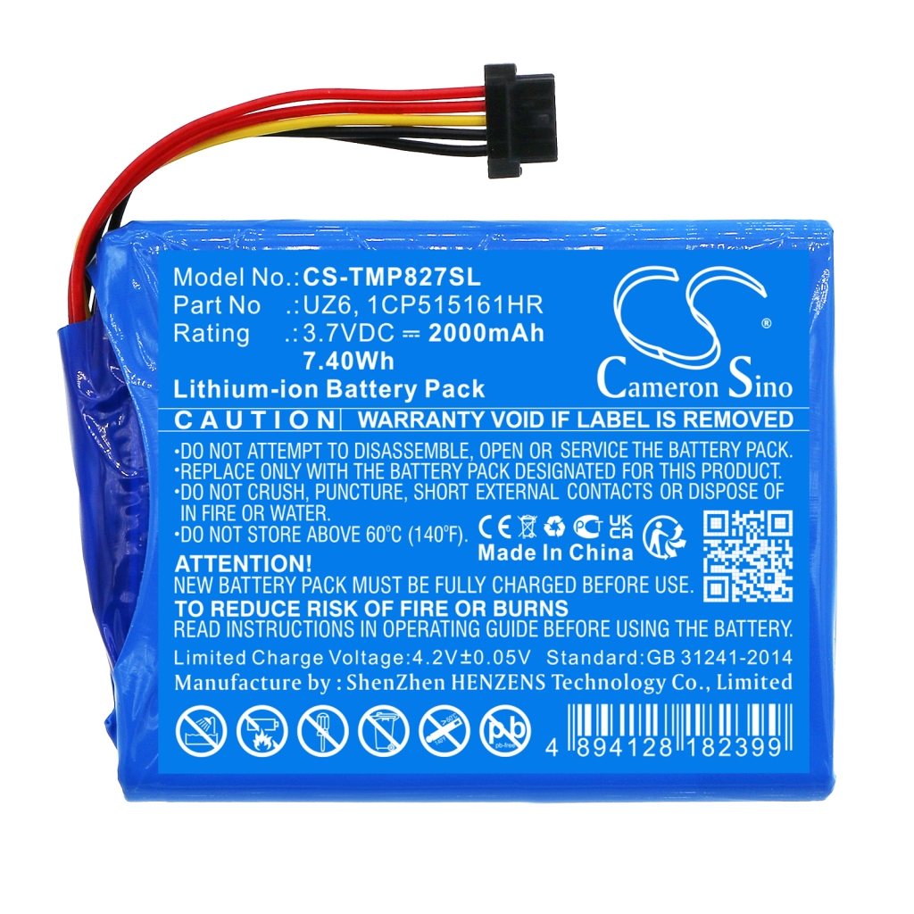 Sostituzione della batteria compatibile per TomTom 1CP515161HR,UZ6