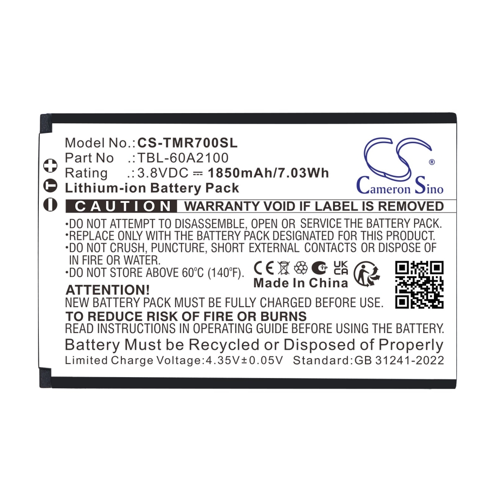 Batterie compatibile con TP-Link TL-M7000 TL-M7000 CS-TMR700SL