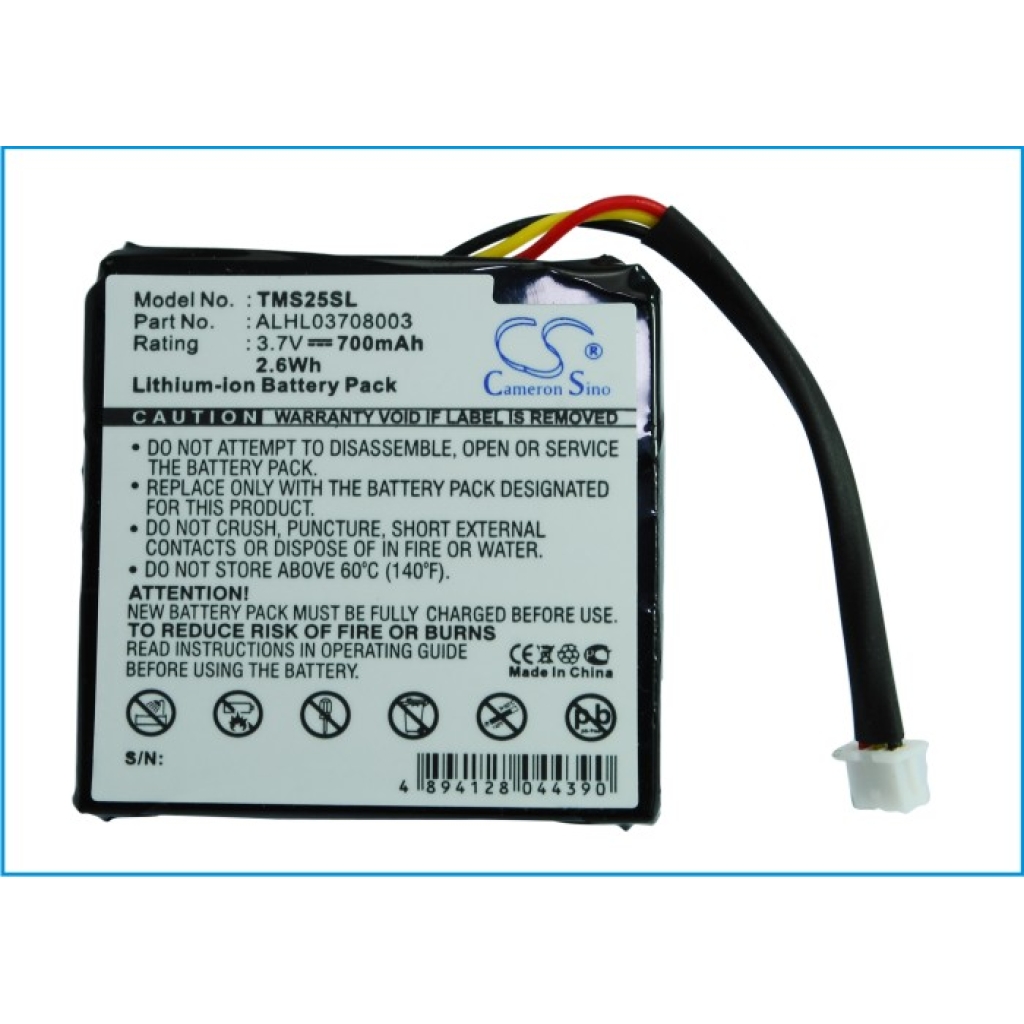 Sostituzione della batteria compatibile per TomTom ALHL03708003