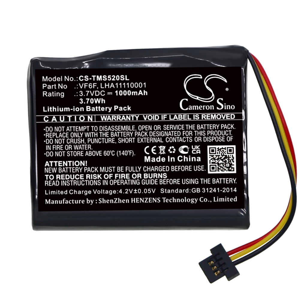 Sostituzione della batteria compatibile per TomTom LHA11110001,VF6F
