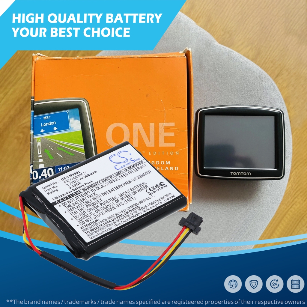 Batteria compatibile con TomTom CS-TMV5SL