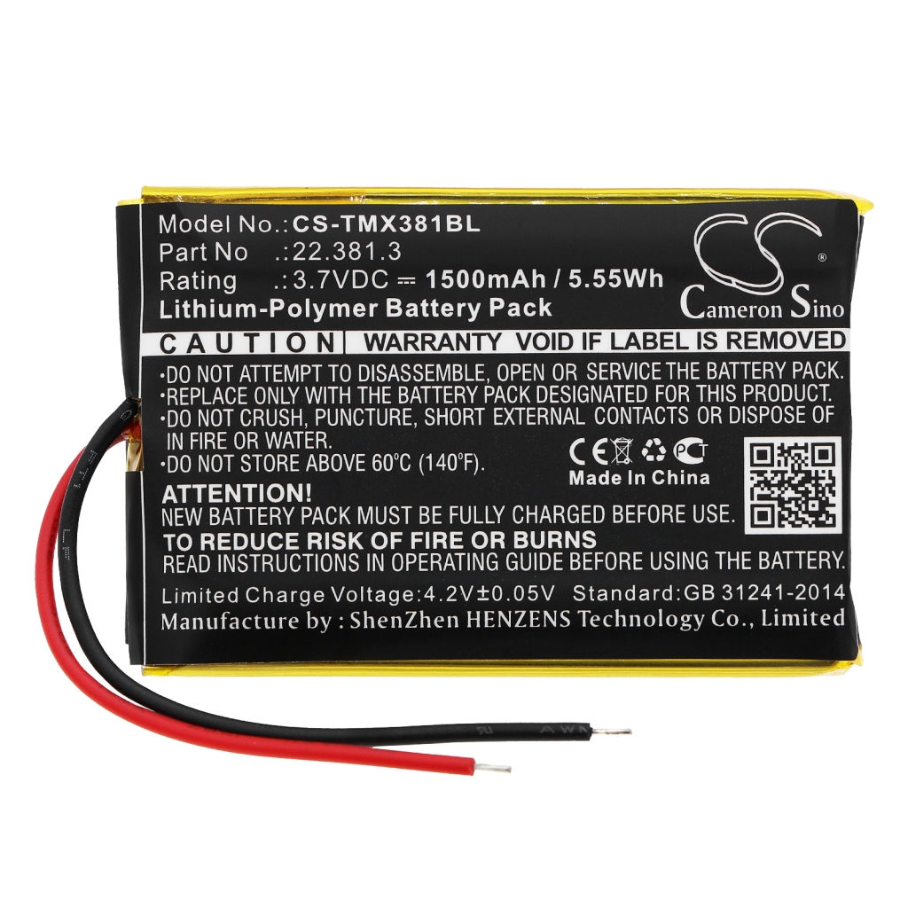 Sostituzione della batteria compatibile per Teleradio 22.381.3
