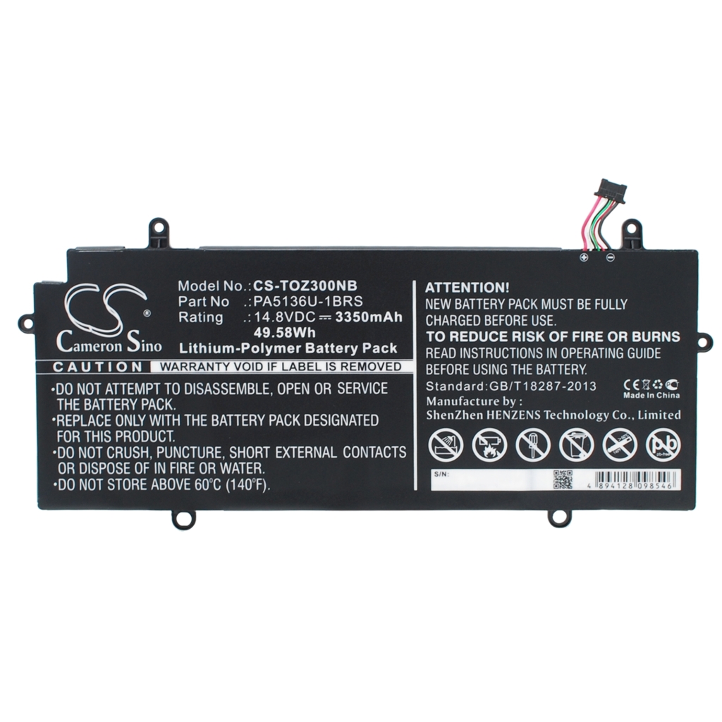 Batteria notebook Toshiba Portege Z30-AX0433B (CS-TOZ300NB)