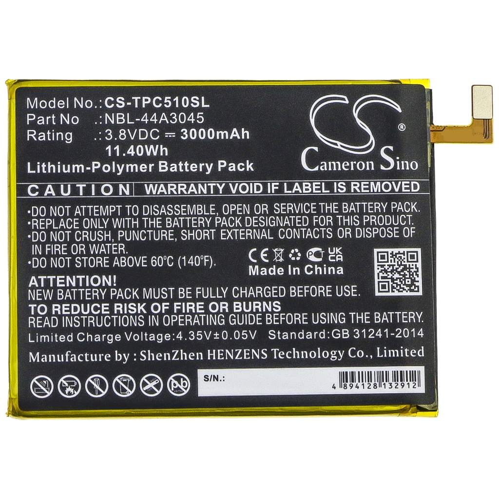 Sostituzione della batteria compatibile per TP-Link NBL-44A3045